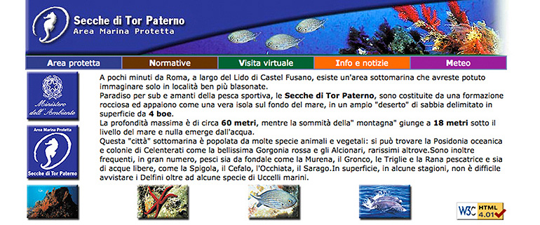 Area marina protetta Secche di Tor Paterno RomaNatura - Website